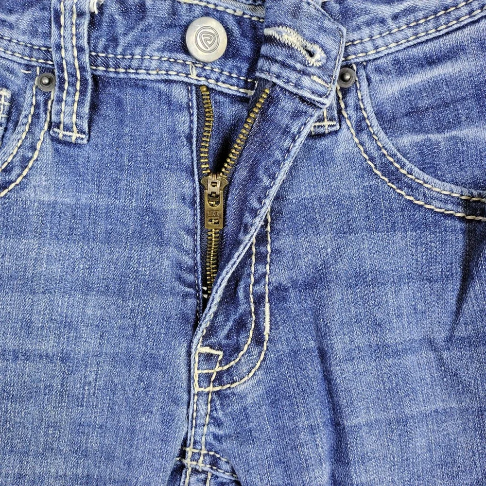 Rock and Roll Denim Revolver Straight Slim Leg Blue Jeans 29x30 Mens